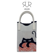 IRURI - Women's Knitted Sling Bag / Handbag NEKO Bag Slingbag Knitted Bag Korean Style A001