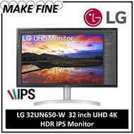 LG 32UN650-W 31.5'' UHD 4K (3840x2160) HDR IPS Monitor 32un650 32"