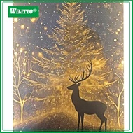 Holiday Decoration Christmas Decor Sparkling Christmas Usb Port Hologram Mirror Ornament for Festive