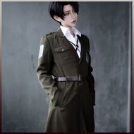 Attack on Titan Cosplay Costume Levi Costume Shingeki No Kyojin Scouting Legion Soldier Coat Trench Jacket Uniform Men Halloween set Wing of liberty