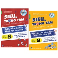Combo 2 Cuốn Sổ Tay Siêu Trọng Tâm Lớp 8 Lý Thuyết Và Dạng Bài Toán Tiếng Anh và KHTN và Văn KHXH (c