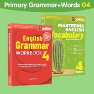 Primary 4  English Grammar +Vocabulary Workbook 2 Books| P4 English Assessment Practice PSLE Prep Si