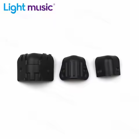 8pcs Black Guitar AMP Stage Speaker Cabinet Corner Protectors 2 Hole Amplifier Corner Plastic