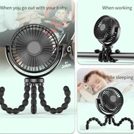 5000mAh 2000mAh stroller fan stroller fan chargeable fan small Mini-fan fan handheld octopus folding