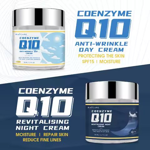 Coenzyme Q10 Night Day Cream with Organic Argan Oil Advanced Deep Hydration Facial Moisturizer for S