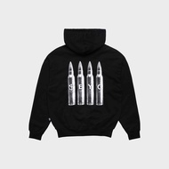 Corak Dasar Bersih F169 Epidemic Pullover Hoodie 330 Gsm Carbine Black M-3XL