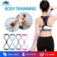 【SG STOCK】8 Word Resistance Band 8 Type Elastic Bands exercise band 8-line Puller Open Back Training