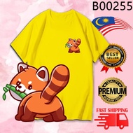 PINKHOUSE8 Cotton T-Shirt FAMILY 2XL YELLOW CIVET CAT SHORT SLEEVE CARTOON BAJU STREETWEAR B00255