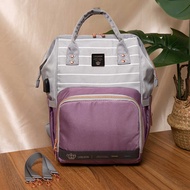 LEQUEEN Oxford Cloth Mommy Bag Large Capacity Backpack Mother Baby Bag Multifunctional Outing Storag