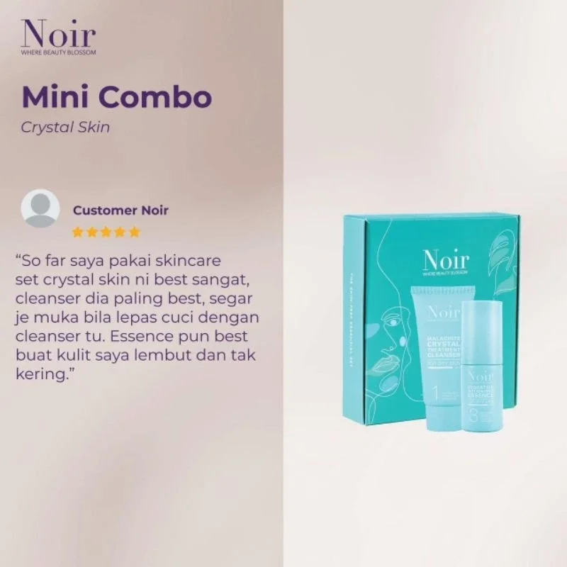 NOIR MINI COMBO SKINCARE SET HIJAU ( NORMAL SKIN,)