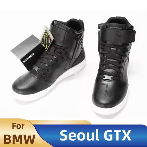 Luxury Brand Seoul GTX Motorcycle Boots for BMW Motorrad Riding Boots Men's Leather Sneakers Summer 