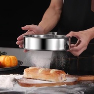 304 Stainless Steel Flour Sieve 40 Mesh 60 Mesh Filter Sieve Baking Bakery Handheld Flour Sieve Mesh