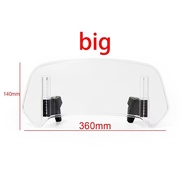 MERSANDIS ตัวเบี่ยง กระจกบังลมรถจักรยานยนต์ ปรับได้ปรับได้ แคลมป์ออน สปอยเลอร์กระจกหน้ารถ ปรับได้ปรั