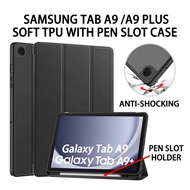 Samsung Tab A9 / A9 Plus With Pen Slot Case Samsung Galaxy Tab A9 Plus Soft Tpu Pen Holder Cover Gal