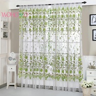 Peony Curtain Living Room Bedroom Home Door Window Curtain Home Decor [wohoyo.sg]