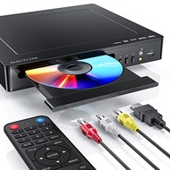 DVD Player, DVD Player with HDMI Cable for TV, Multi-Region/Region-Free DVD Player, Full HD 1080p Upscaling, HDMI, Scart