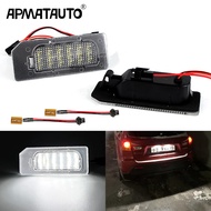 2pcs Error Free For Mitsubishi ASX 2011-2020 Car Rear White LED License Plate Light Number Plate Lam