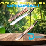 Golok sembelih dan untuk tebas bambu atau kayu siap pake full baja hss