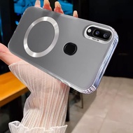 Casing for Samsung A20 A30 Phone case Bumper anti slip soft edge fashionable magnetic suction ring S