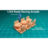 1/64 Racing Arcade Game Simulator Resin for hot wheels diorama garage tool tomica miniature game