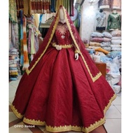 gaun pengantin india mewah muslim rok busa rok panjang ala india