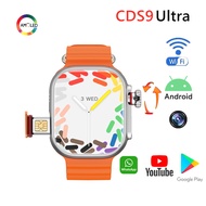 Android Smartwatch With SIM Card Slot Wifi Camera 4G CDS9 Ultra Smart Watch 49Mm 4 Core CPU GPS Vide