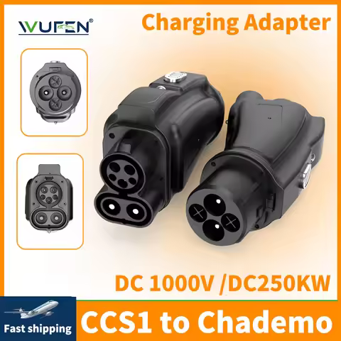 WUFEN CCS1 to ChadeMo ev adapter 250A Fast EV Car CCS combe 1 Connector Electric Vehicle DC Charging