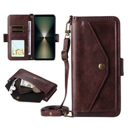 Suitable for Sony Xperia 10VII 1VII 10 VI 1VI 2024 Crossbody Leather Wallet Phone Case