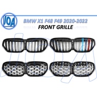 [Shopee Choice] BMW X1 F48 F49 2020-2022 Front Grille Kidney Grilles Glossy Black Diamond Meteor M S