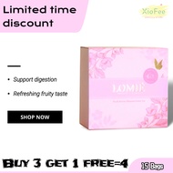 【Buy 3 free 1】Lomie Peach berries Fruity Juices（15 Bags）Helps Lower and Control Cholesterol；Improves