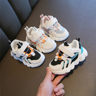 baby-Fรองเท้าผ้าใบเด็ก เชือกถักทรงสปอร์ต เบา ทรงสวย พื้นเบา กันลื่น 3 สี ดำ/เทา/ขาว #B215