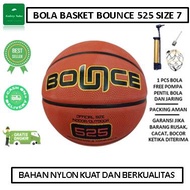 Bola Basket Bounce 525 Rubber Size 7 - Bola Basket Berkualitas - Bola Basket Bounce - Bola Basket Outdoor