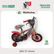 Sepeda Anak Laki 12 Inch BMX Michel Sepeda Balita
