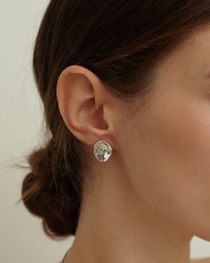 KHARYS Mirror earrings - Silver 925 Freeform earrings ต่างหูเงินแท้ ต่างหูฟรีฟอร์ม