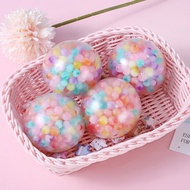Rainbow Colorful Vent Ball Anti Stress Toy Squeeze Squishy Stress Ball Adult Decompression Ball