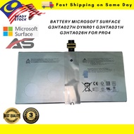 BATTERY MICROSOFT SURFACE  G3HTA027H DYNR01 G3HTA031H G3HTA026H FOR PRO4