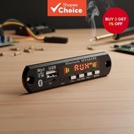 12V DC MP3 Module Bluetooth 5.0 USB Player for WMA WAV TF Card FM Radio with Screen Mini Amplifier B