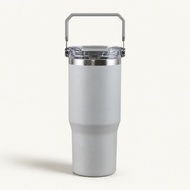MOCODO GH2401D Ceramic Double Drinking Cup 900ml Sea Fog Gray Thermos Cup