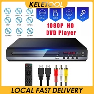 DVD Player HDMI 1800P TV Movie All Region Code Free USB Port AV Cable Remote Power Cable Included Du