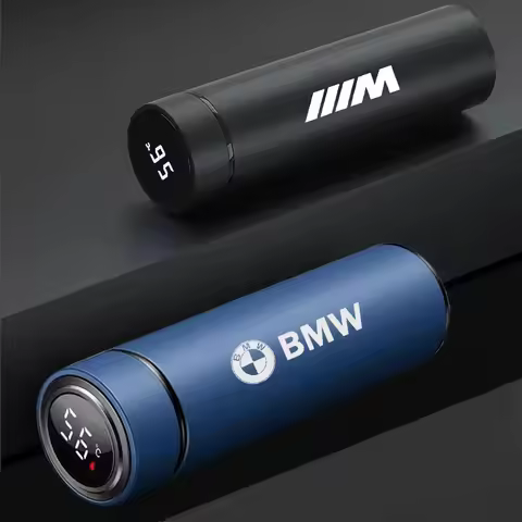 500ML Temperature Display Thermos Cup Thermos Mug For BMW E90 E36 E60 X1 X3 F22 F21 E46 E39 E30 F10 