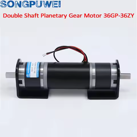 Double axis 36mm planetary gear DC reduction motor 12v24v Mingyang 36GP-36ZY micro slow speed low sp