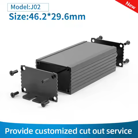 DIY PCB Board Extrusion Housing Power Amplifier Project Box Case Aluminum Extruded Enclosure For Pow