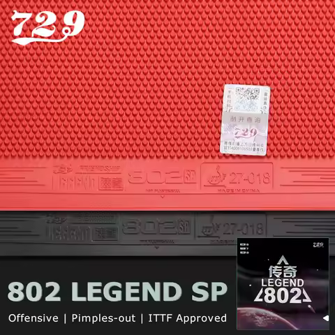 729 Friendship 802 Legend SP Table Tennis Rubber Short Pimples-out Ping Pong Rubber with Elastic Spo