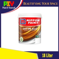 Nippon Paint Satin Glo Interior Wall Paint / Cat Dalam Dinding Rumah 18L- 18 Liter