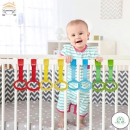 GD 4pcs Baby Crib Pull Rings Walking Training Baby Stand up Ring Security Protection Ergonomic Baby 