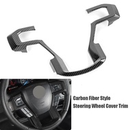 #BEST# Carbon Fiber Steering Wheel Cover Trim Sticker Interior Decoration For Ford F150 F250 F350 Ca