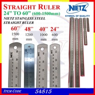 54815- NIETZ 24" TO 60" (600mm-1500mm) IN/Metric DOUBLE SIZE STAINLESS STEEL STRAIGHT RULER | ENGINE