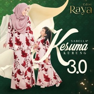 Kesuma Kurung & Design Plain Sabella Tanpa Gosok READY STOCK