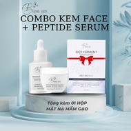 COMBO KEM FACE + SERUM PEPTIDE BARBIE SKIN GIÚP DA TRẮNG HỒNG SÁNG BÓNG TƯƠI TRẺ NGỪA LÃO HOÁ