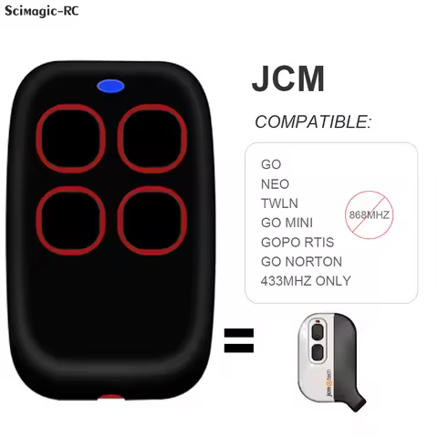 JCM GO NEO TWLE GO MINI GOPO RTIS GO NORTON 433MHz Remote Control 433.92MHz Garage Door Remote Contr